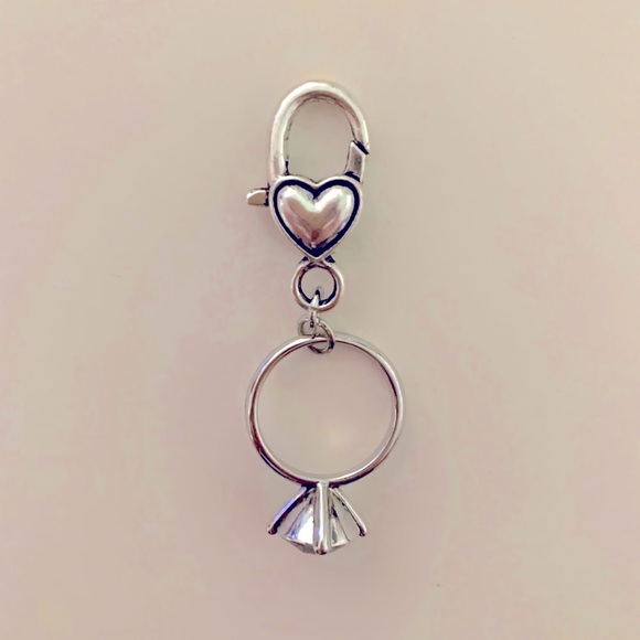 Diamond 💎 💍 Ring Purse Charm or Zipper Pull - Picture 3 of 5